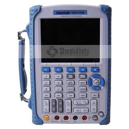 Portable Hantek DSO1102B Digital Oscilloscope USB Host Probe 5.6" TFT Color LCD Multimeter 100 MHz 1Gsa/S Handheld Automotive