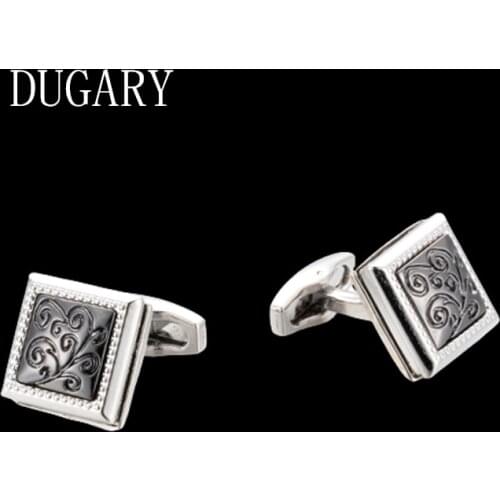 DUGARY Luxury shirt cufflinks for mens Brand metal Pattern cuff buttons cuff links gemelos High Quality wedding abotoaduras