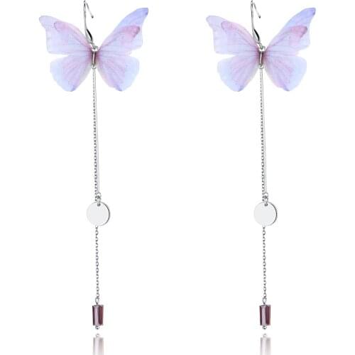 ZEMIOR Romantic Butterfly 925 Sterling Silver Drop Earrings For Women Minimalist Animal Earring Wedding Fine Jewelry New Arrival