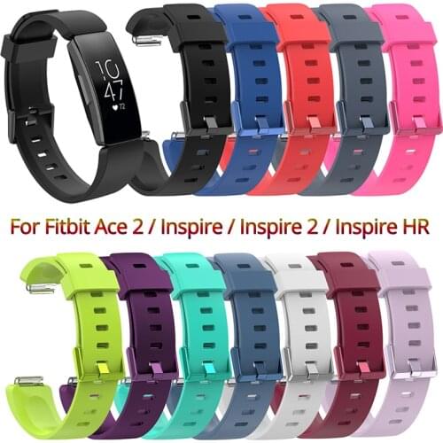 Silicone Band For Fitbit Inspire 2/Inspire Strap Bracelet Correa Replacement Wristband For Fitbit Ace 2 Inspire HR Accessories