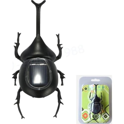 1pcs Solar Beetles Beatles Educational Robot Scary Insect Gadget Trick Toy Solar Toy juegos solares Kids Toy Robot Toy