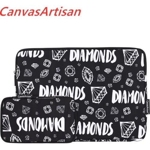 CanvasArtisan Brand Laptop Bag 11,12,13,14,15,13.3,15.6,Stitching Letters Sleeve Case For Macbook Air Pro Notebook,Dropship V059