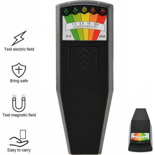 LED EMF Meter Magnetic Field Detector Supernatural Phenomenon Equipment Tester