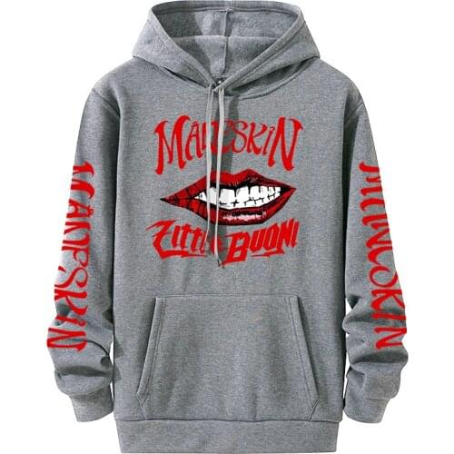 2021 New Maneskin Sweatshirt Hoodie Men/women Fashion Casual Tops Pure Cotton Fleece Hoodies Fleece Novelty Clothes Oversized