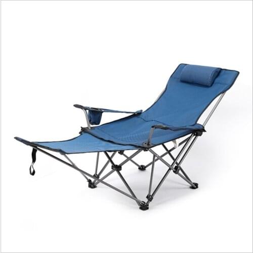 Outdoor beach chair portable reclining chair folding chair lunch break office back balcony reclining couch