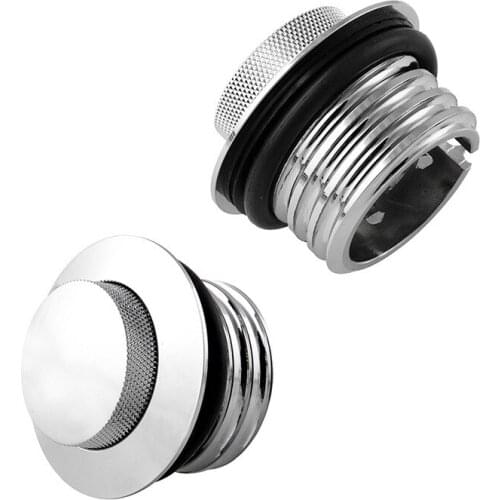 Push type Vented fuel tank cap CNC fuel tank pop up Reservoir gas cap Chromed Motorcycle modified parts 1.38"