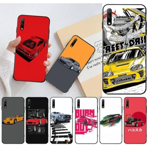 YJZFDYRM Tokyo Drift Sport Car JDM Phone Case For Huawei Nova 6se 7 7pro 7se honor 7A 8A 7C Prime2019