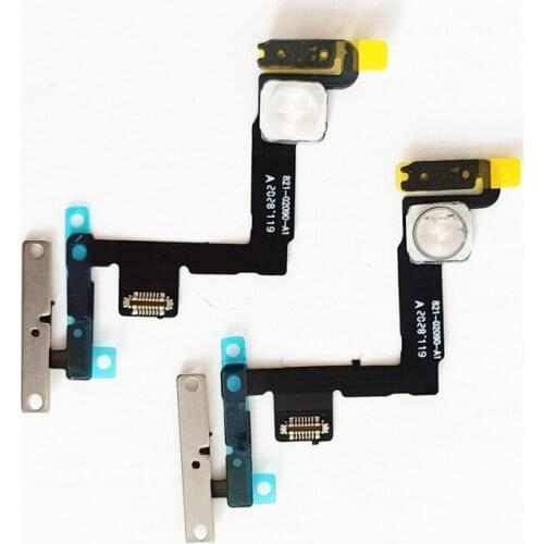 10PCS ON OFF Power Volume Button Flex Cable With Flash Light Replacement For IPhone 11 Pro Max Mute Switch Control Ribbon Parts