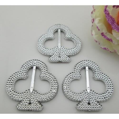 AB56 21mm)20pcs Gorgeous Rhinestone Buckle Wedding SuppliesRibbon Slider