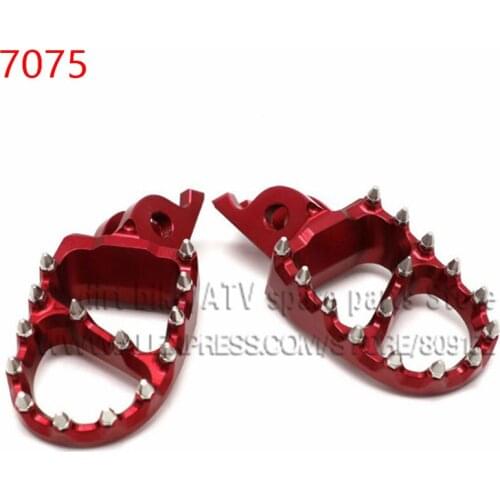 7075 Foot Peg Rest Pedal For CR CRF CR125 CR250 CRF150R CRF450R CRF250R CRF450X Dirt Bike Motocross Enduro Super moto