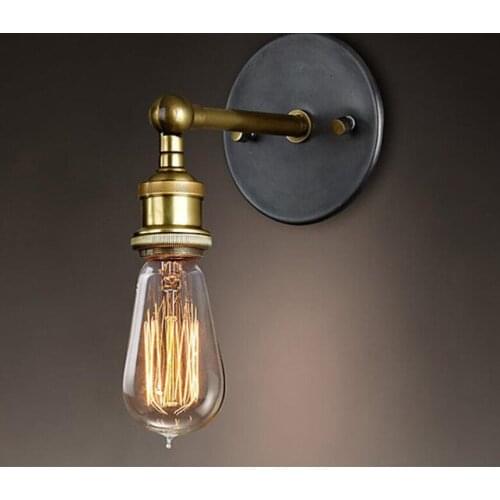 American country wall lamp LOFT 220V retro industrial style iron pot lid with net wall lamp bar corridor restaurant wall lamp