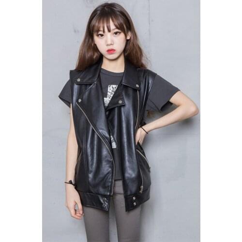 Free shipping,plus size Genuine sheepskin women vest.motor biker woman loose vests,sleeveless leather jacket