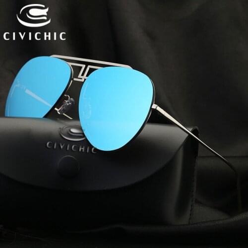 CIVICHIC Hot Trend Women Men Colorful Sunglasses Classic Mirror Glasses Brand Designer UV400 Oculos De Sol Hipster HD Gafas E234