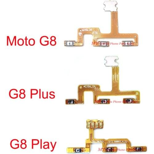 Power Volume Flex Cable For Motorola Moto G8 Plus Play G8+ Volume Power Switch ON OFF Plug Side Key Buttons Flex Cable Part