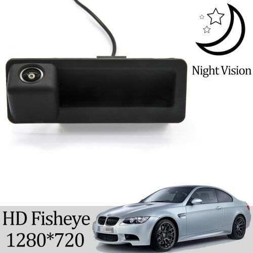 Owtosin HD 720P Rear View Trunk Handle Camera For BMW 3 series E90 E91 E92 E93 2005 2006 2007 2008 2009 2010 2011 2012 Car