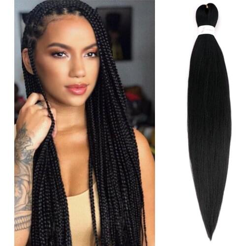 26inch Pre-stretched Yaki Ez Braiding Hair Professional Perm Soft Synthetic Jumbo Braids Hair Hot Water Easy Braiding Hair