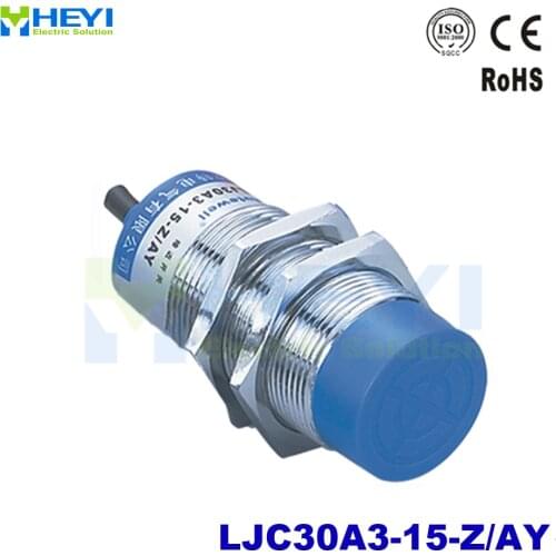 M30 capacitive proximity sensor LJC30A3-15-Z/AY PNP DC6-36V 3-wire NC 300mA metal switch