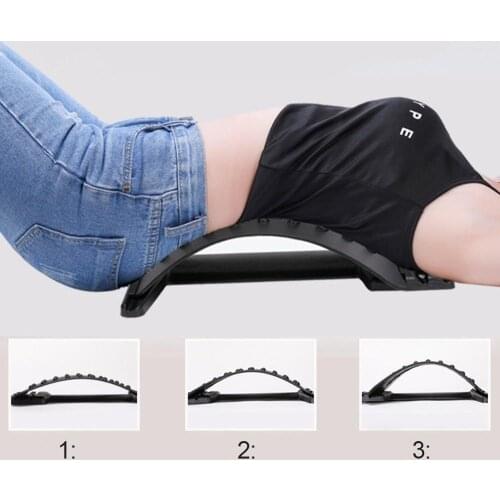Back Massager Stretcher Fitness Massage Equipment Stretch Spine Dropship Stretcher Lumbar Relief Chiropractic Pain Relax Su S3A2