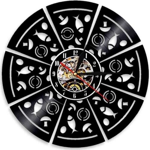Pizza Parlor Pizzeria Italian Restaurant Cafe Personalized Wall Clock Item Pizza Slice Time Kitchen Led Lamp Decor Food Gift