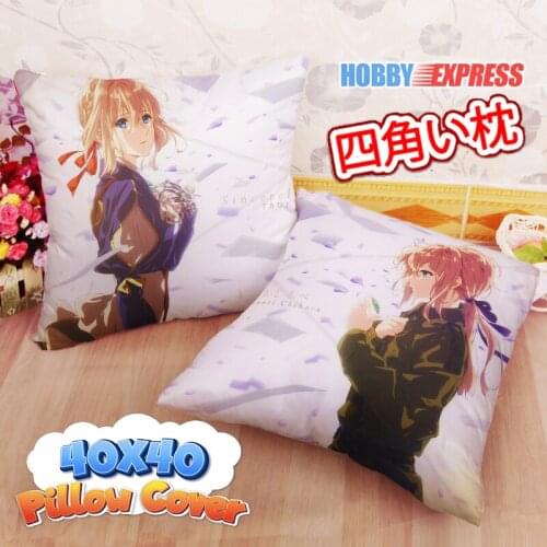 Hobby Express Violet Evergarden 40x40cm Square Anime Dakimakura Throw Pillow Cover FBZ621