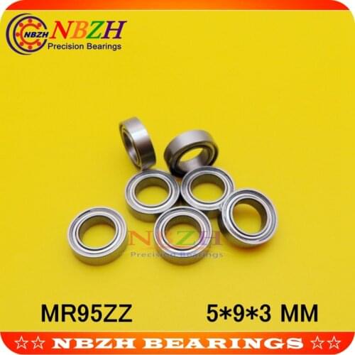 NBZH MR95 Z MR95ZZ L-950X2ZZ 5*9*3 mm high-quality ABEC-3 Z2 goods model bearing 50pcs/lot