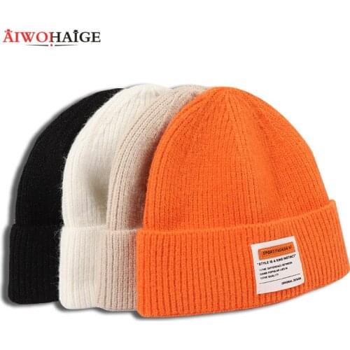 2021 new listing womens hat winter warm knit hat black hat 100% cotton hat mens hat gift hat wholesale custom skullies fashion