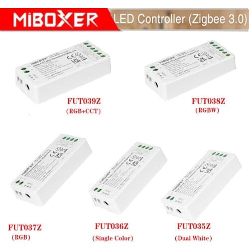 Miboxer New LED Controller DC12V 24V Single Color/Dual White/RGB/RGBW/RGB CCT Zigbee 3.0 LED Lamp Tape