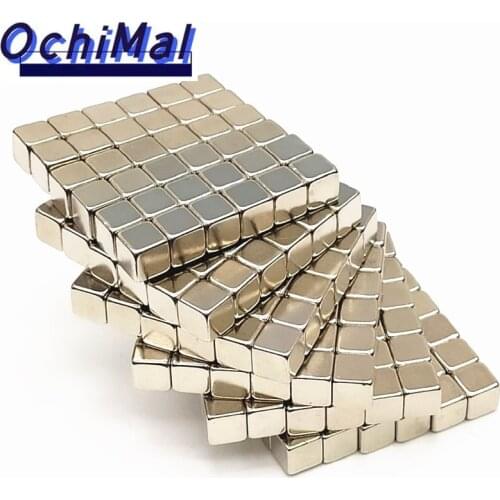 10~1000PCS/LOT N35 Rectangular Magnet 5x5x5 4*4*4 3x3x3 10x10x10 3mm 4mm 5mm 10mm