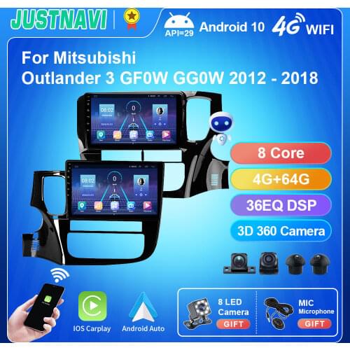 4G WIFI Car Radio For Mitsubishi Outlander 3 GF0W GG0W 2012-2018 RHD Autoradio Multimedia Player Navigation No 2 din DSP Carplay