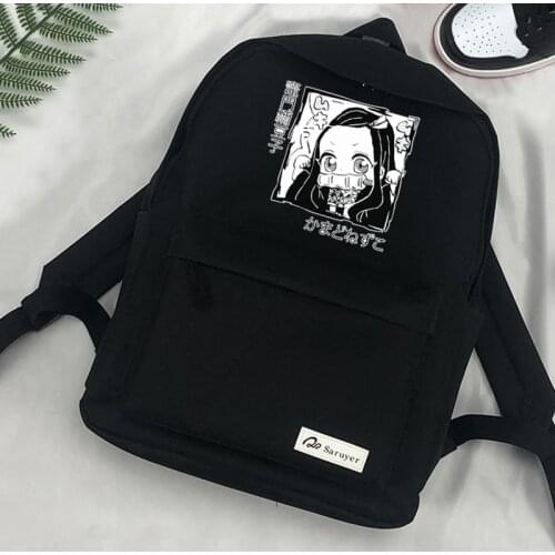 Demon Slayer Kawaii Nezuko Anime Backpack for Teenagers Sac A Dos Laptop Notebool Travel Casual Bagpack Fashion Unisex Bag Pack