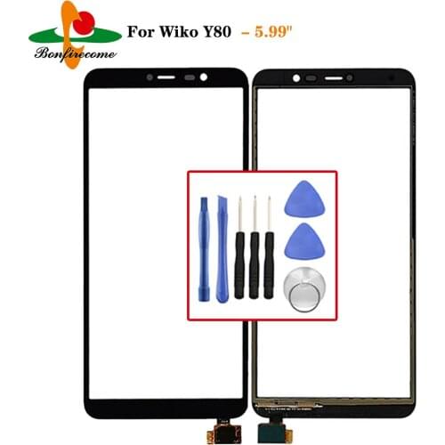 For Wiko Y80 Touch Panel Touch Screen Digitizer Sensor Replacement For Wiko Y80 LCD Front Glass Lens