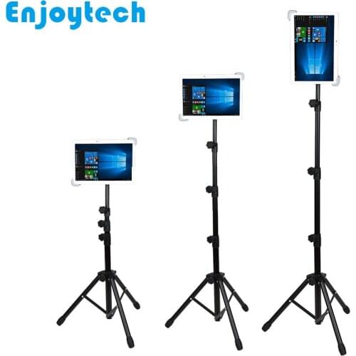 New Arrival Foldable Tripod with Holder for iPad Huawei Samsung Tablets Stands Mounts Holder for Live Streaming Bloggers