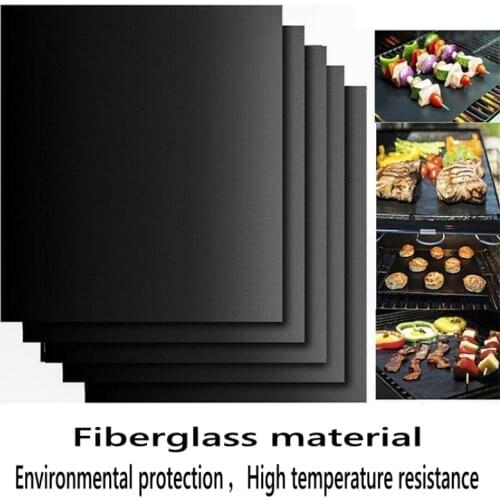 1PC BBQ Non-stick Mat High Temperature Mat Glass Fiber Mat Barbecue Mat Kitchen Tools Pads Safe Kitchen Baking Tool Accessories