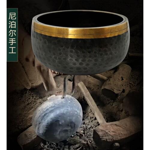 5inch Nepal antique Singing Bowl Tibetan Chakra Yoga Meditation positive energy Chakra Lingam Linga Songbo Nepal manual yoga med