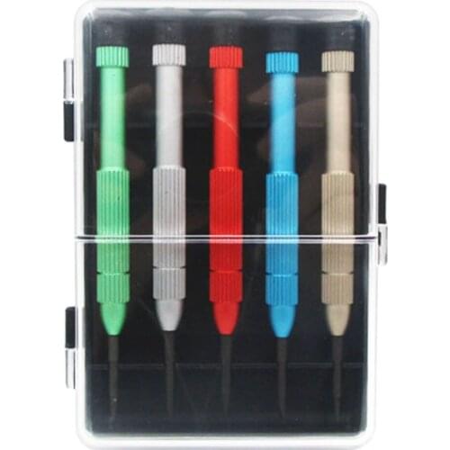 5 in 1 Screwdriver Set Opening Tool Kit for Mobile Phone with Metal Handle 0.6Y 0.8 1.5 2.0 T5 T6 Screw Driver Repair Tools