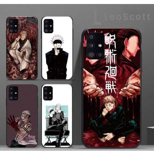 Jujutsu Kaisen Satoru Gojo Comics Phone Case For Samsung A40 A31 A50 A51 A71 A20E A20S S8 S9 S10 S20 Plus note 20 ultra