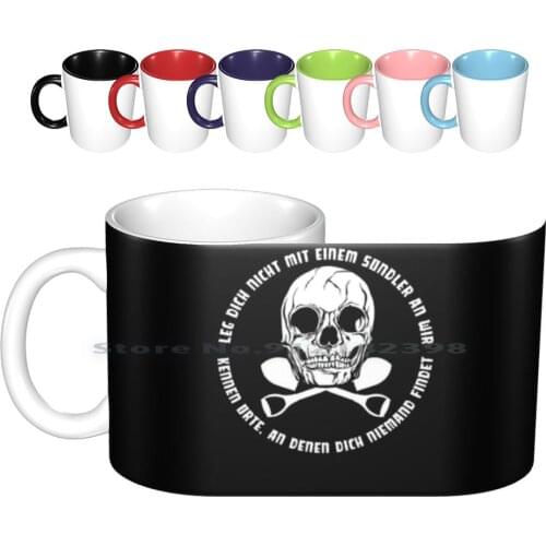 Sondler Ceramic Mugs Coffee Cups Milk Tea Mug Cap Hunter Special Probe Metal Detector Probeers Treasure Hunt Sweetheart Spade