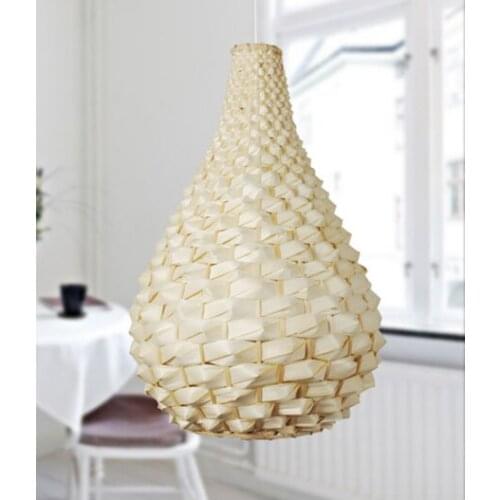 Chinese handwoven wicker/bamboo Pendant Lights Southeast Asia brief gourd shape E27 LED lamp for porch&parlor&stairs LHDD012