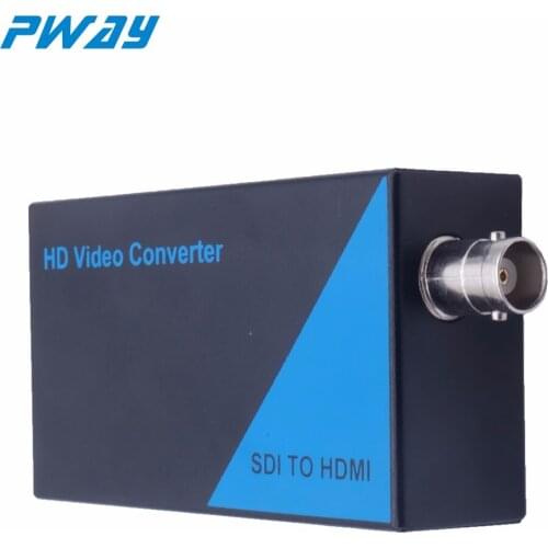 SDI to HDMI Converter SD/HD 3G-SDI to HDMI 720P/1080P Adapter Video Converter SDI Transmission Up to 328ft/100m PWAY PW-CSDI2H
