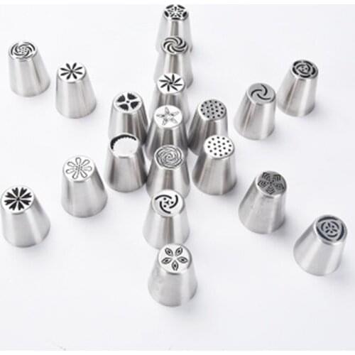 Cream Silk Flower Mouth Large High Quality Stainless Steel Craft Decorating Set Seamless Cake Decoration Baking accessories Tool