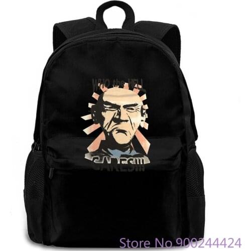 Who The Hell Cares Mens 413-6 Old Guy Funny Humor Meme Graphic Beige Summer Famous backpack