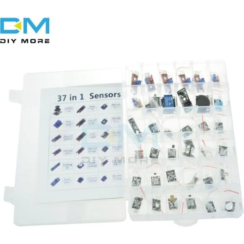 Pro Compatible 37 in 1 Sensor DIY Kit for Arduino MCU Education User + Free Case