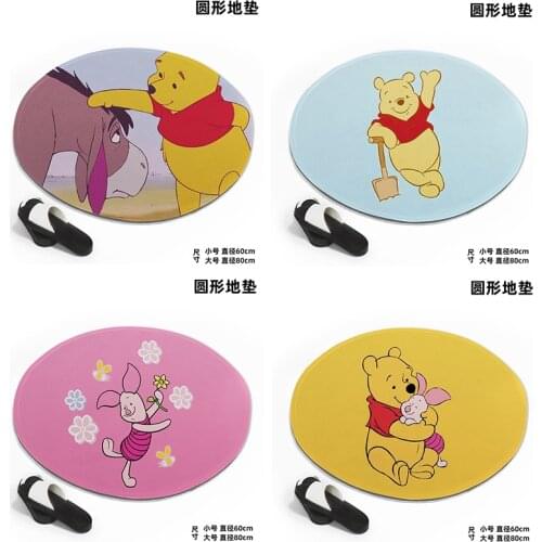 Disney Winnie Pooh Anime Figures Cartoon Product Cosplay Accessories Customized Floor Mat Home Carpets Bedroom Rug Gifts