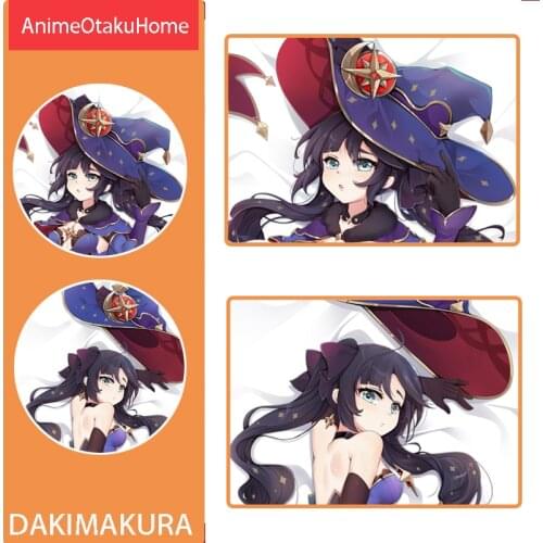 Anime Genshin Impact Mona Fischl Sexy Lovely Girl Throw Pillow Cover Hugging Pillowcase Otaku Bedding Dakimakura Pillow Case