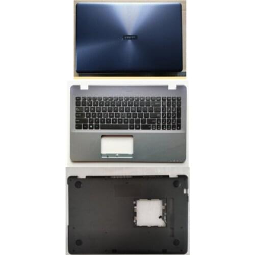 New laptop top case base lcd back cover /palmrest /bottom case base cover for ASUS V587 A580 X542 FL8000U F542