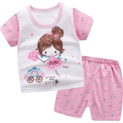 6M-4T Infant Newborn Baby Boy Clothing Set Baby Boy Summer Clothes Set Sports Tshirt+Shorts Suits Baby Boy Girl Clothes