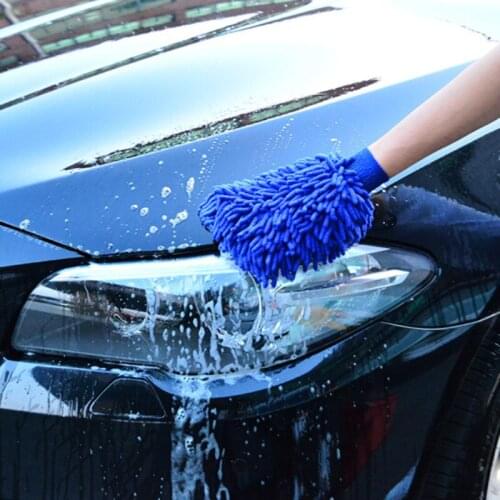 Car Wash Gloves Cleaning Sponge Towel Ultrafine Fiber for Skoda Octavia A2 A5 A7 Fabia Rapid Superb Yeti Roomster
