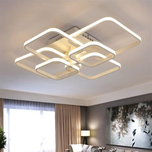 High-grade Modern Fashion square shape Led Ceiling lamp Creative Brief living room Ceiling Lights Living room for Home Lighting