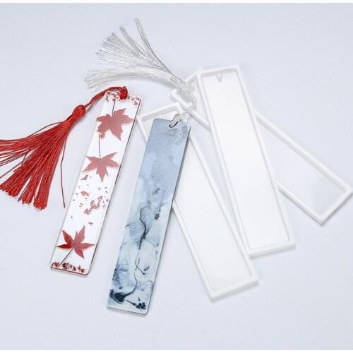 Rectangle Silicone Bookmark Mold DIY Making Epoxy Resin DIY Craft Mould