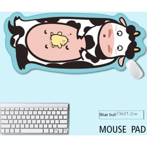 Cute Mouse Pad Non-slip Oversized Waterproof Desk Mat Natural Rubber Thickened Computer Keyboard Pad Study Desk Table Cushion
